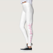 White Personalized Leggings Spread Kindness (Links)