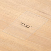 White Personalized – Your Logo & Text Here Acryl Uitnodigingen (Laagn)