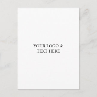 White Personalized – Your Logo & Text Here Briefkaart