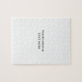 White Personalized – Your Logo & Text Here Legpuzzel (Horizontaal)