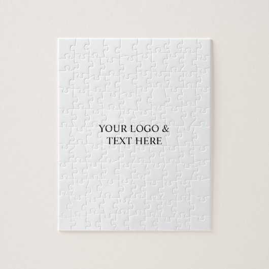 White Personalized – Your Logo & Text Here Legpuzzel (Verticaal)