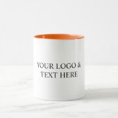 White Personalized – Your Logo & Text Here Mok (Midden)