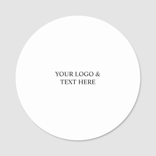 White Personalized – Your Logo & Text Here Naamplaatje (Voorkant)