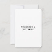 White Personalized – Your Logo & Text Here Save The Date (Voorkant)