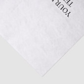 White Personalized – Your Logo & Text Here Tissuepapier (Detail)