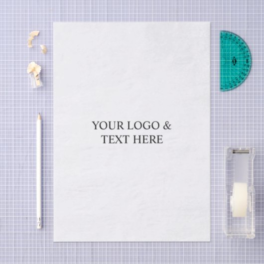 White Personalized – Your Logo & Text Here Tissuepapier (Craft)