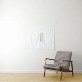 White Personalized – Your Logo & Text Here Wandkleed (In Situ (horizontaal))