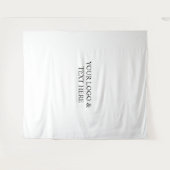 White Personalized – Your Logo & Text Here Wandkleed (Voorkant (horizontaal))