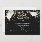 White Pet Photo Graduparty Invitation (Achterkant)