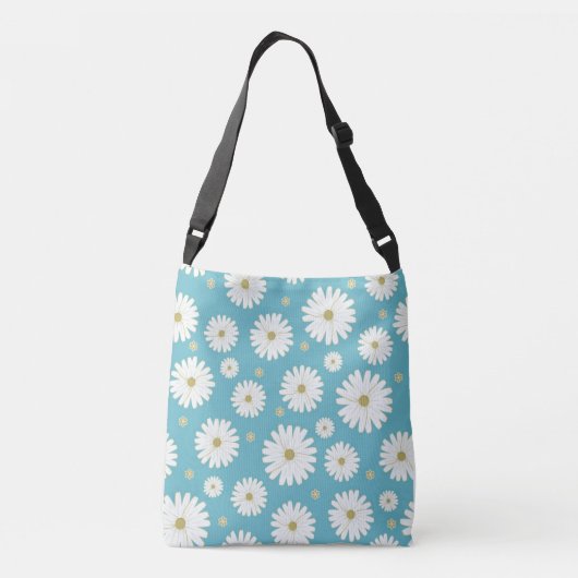 White Petal Whimsy Crossbody Tas (Achterkant)