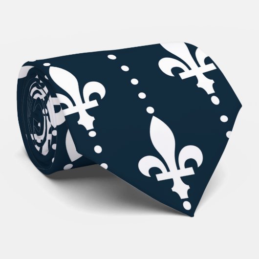 White Petals Stropdas (Opgerold)