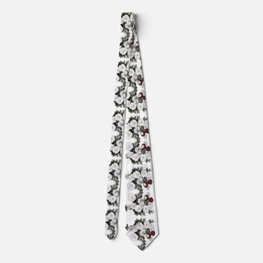 White Petunia Stropdas (Achterkant)