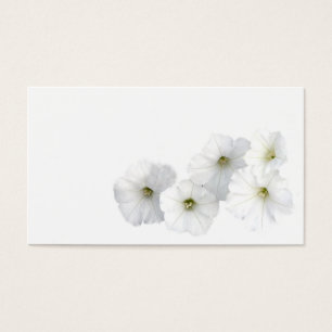 White Petunias Visitekaartjes