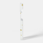 ⭐ White Phone Case with Big Yellow “M” & Stars iPhone Hoesje (Linkerkant)