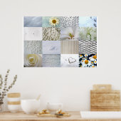 White Photo Collage Poster (Keuken)