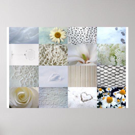 White Photo Collage Poster (Voorkant)