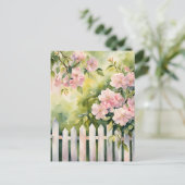 White Picket Fence Briefkaart (Staand voorkant)