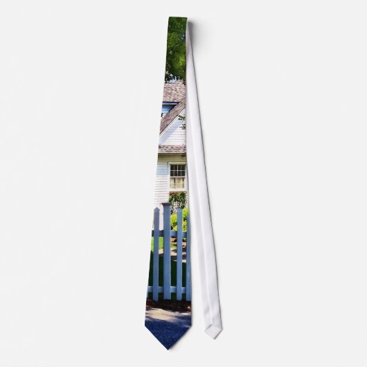 White Picket Fence Stropdas (Voorkant)