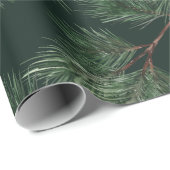 White Pine Garlands Deep Pine Green Cadeaupapier (Rol Hoek)