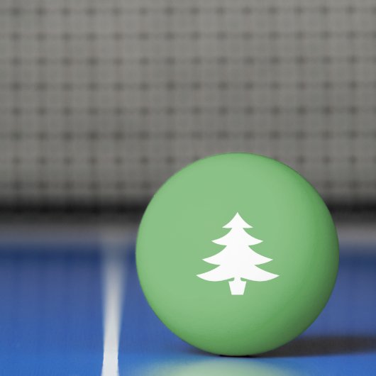 White Pine Tree-vorm op groen Pingpongballen (Net)