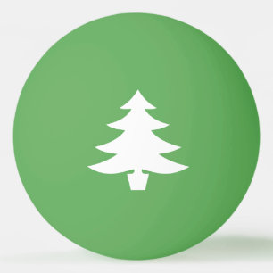 White Pine Tree-vorm op groen Pingpongballen