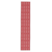 White Pines Pattern Red Kerstmis Runner Medium Tafelloper (Voorkant)