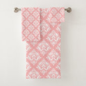 White & Pink Floral Damasks Pattern (En situation)