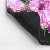 White Pink Peony Mousepad Muismat (Hoek)
