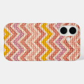 WHITE PINK YELLOW MOSAIC CHEVRONS Case-Mate iPhone CASE (Achterkant (horizontaal))