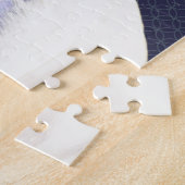 White Pit Bull Dog Graphic Art Puzzel Legpuzzel (Zijkant)