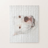 White Pitbull Terrier Legpuzzel (Verticaal)