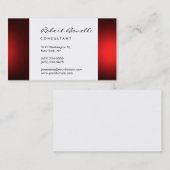 White Plain Modern Consultant Visitekaartje (Voorkant / Achterkant)