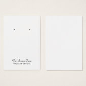 White Plain Simple Custom Oorsprongskaart Visitekaartjes (Voorkant /achterkant)