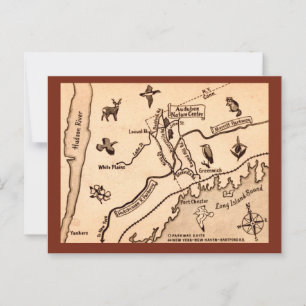White Plains NY Antieke Ansichtkaart  Briefkaart