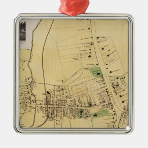 White Plains, NY Metalen Ornament