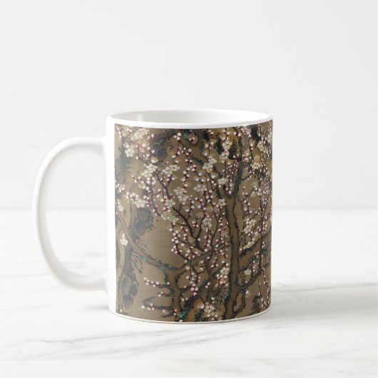 White Plum Blossom en Moon van Ito Jakuchu Koffiemok (Links)