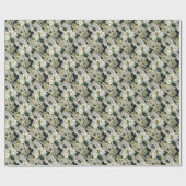 White Poinsettia Cadeaupapier (Vlak)