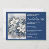White Poinsettia Fête Invitation (Devant)