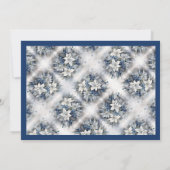 White Poinsettia Fête Invitation (Dos)