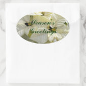 White Poinsettias Sticker (Tas)