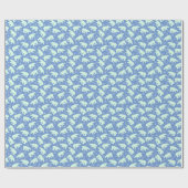 White Polar Beer on Blue All Occasion Cadeaupapier