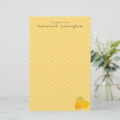 White Polka Dot Pattern Autumn verliest aangepaste Briefpapier (Staand voorkant)