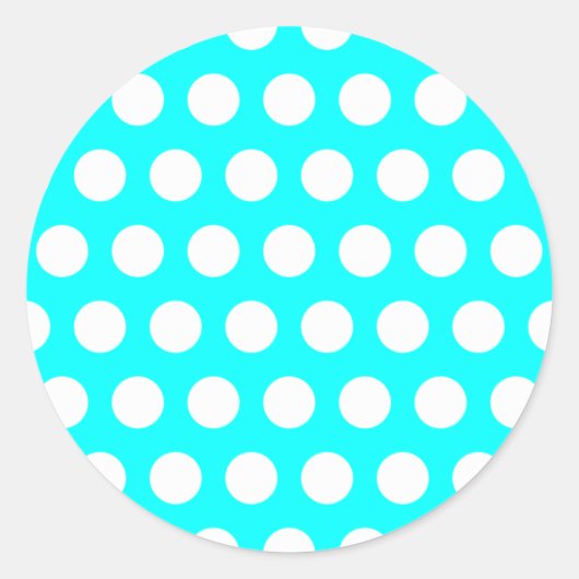 White Polka Dot Sticker (Voorkant)