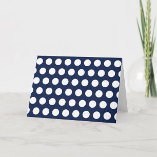 White Polka Dots Kaart