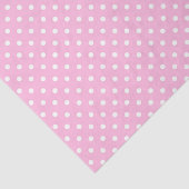 White Polka Dots on Pink Tissuepapier (Detail)