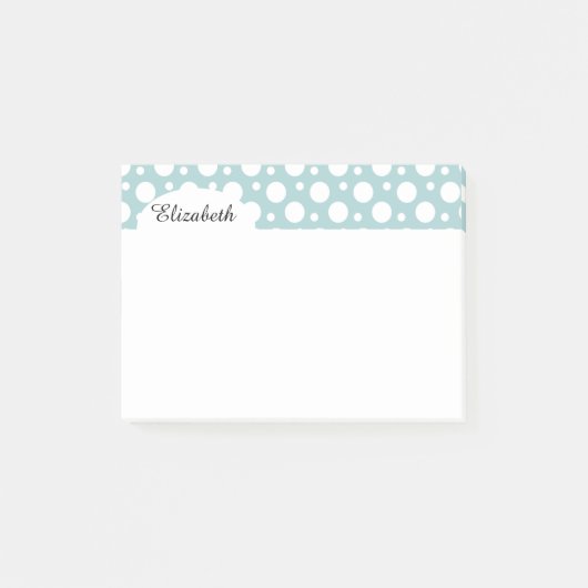 White Polka Dots Post-it® Notes (Voorkant)