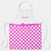 White Polka Dots Schort (Voorkant)