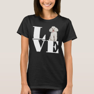 White Poodle Lover Premium T-shirt