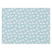 White Poodles and Bows Pattern Tafelkleed (Voorkant (Horizontaal))