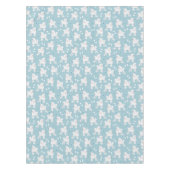 White Poodles and Bows Pattern Tafelkleed (Voorkant)